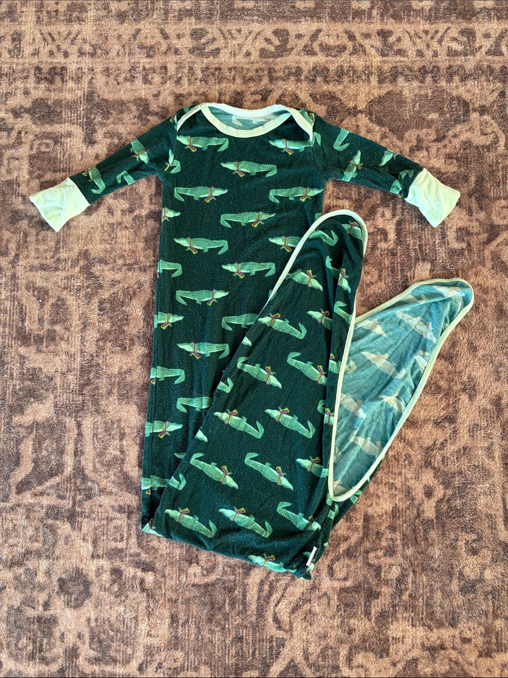 Southern Slumber Alligator Print Bamboo Sleep Gown